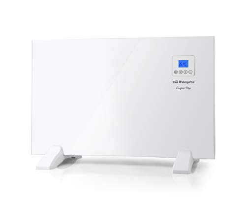 Orbegozo REH 1000 Panel Radiante, Mando a Distancia, Pantalla LCD, Control Táctil, Termostato Digital, Programable 24/7, 1000 W