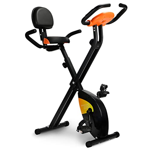 gridinlux | Trainer X-Bike 500 | Bicicleta estática Plegable | Transmisión Magnética | Doble Manillar | Monitor LCD con Registro Actividad | Pulsómetro |...