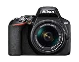 Nikon D3500 - Cámara réflex de 24 MP (Full HD, ISO de 100–25600, sistema de autofoco, modo guía, LCD, SnapBridge) - kit con objetivo AF-P 18/55VR, estuche...
