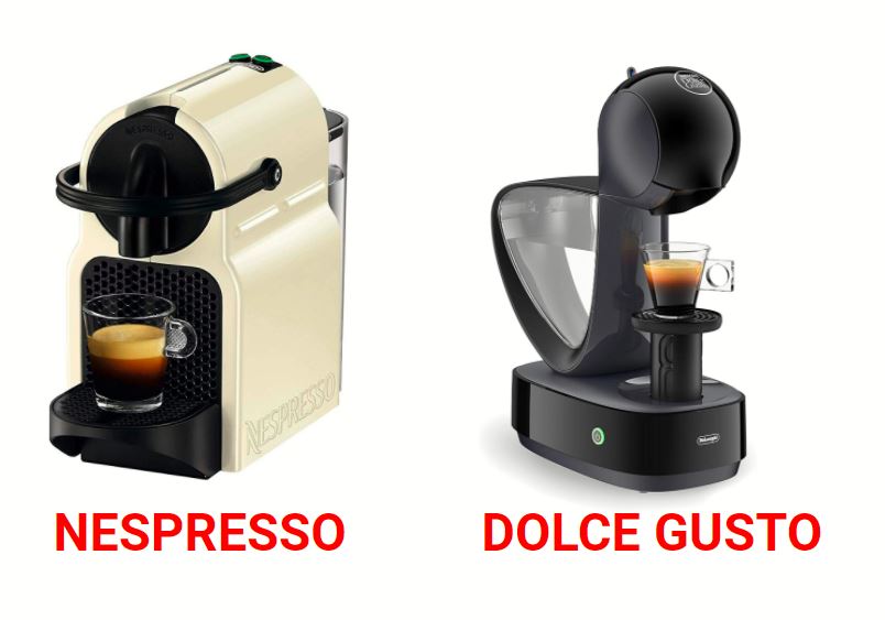 Diferencias de las caferetas Nespresso y Dolce Gusto