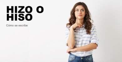 Persona dudando cómo se escribe hizo o hiso