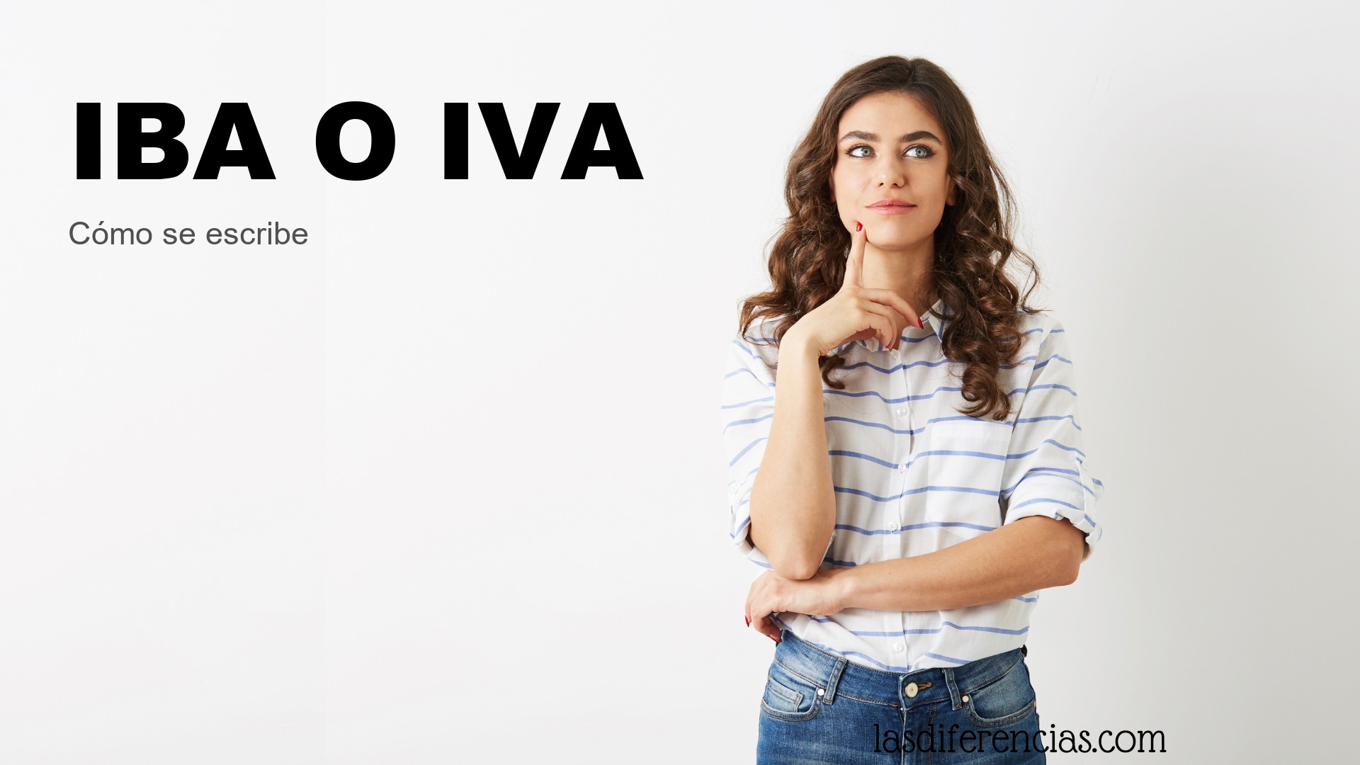 Persona dudando cómo se escribe iba o iva
