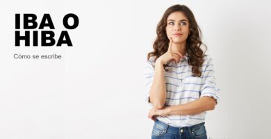 Persona dudando cómo se escribe iba o hiba