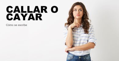 Persona dudando cómo se escribe callar o cayar