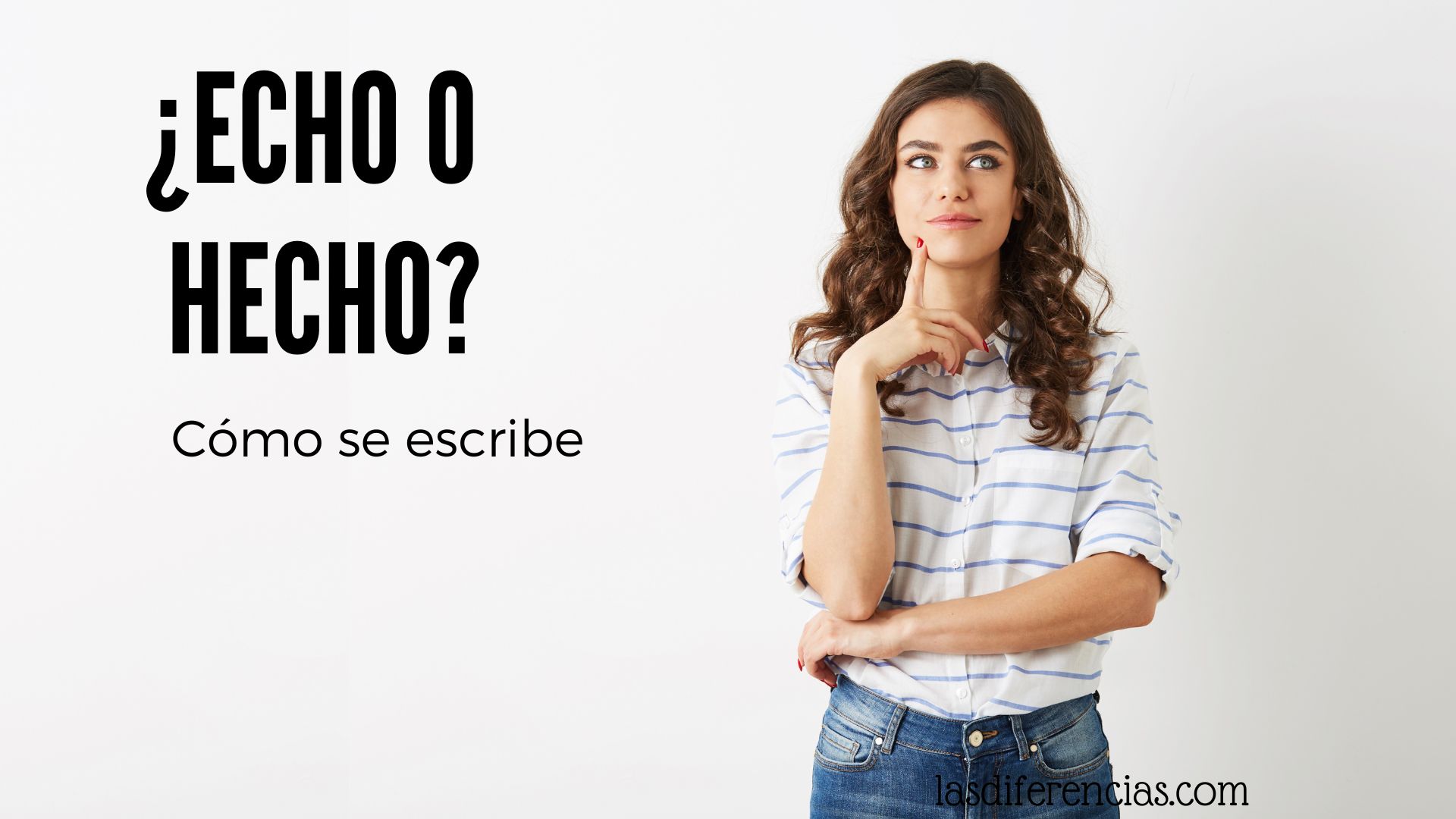 Mujer dudando cómo se escribe cojiendo o cogiendo